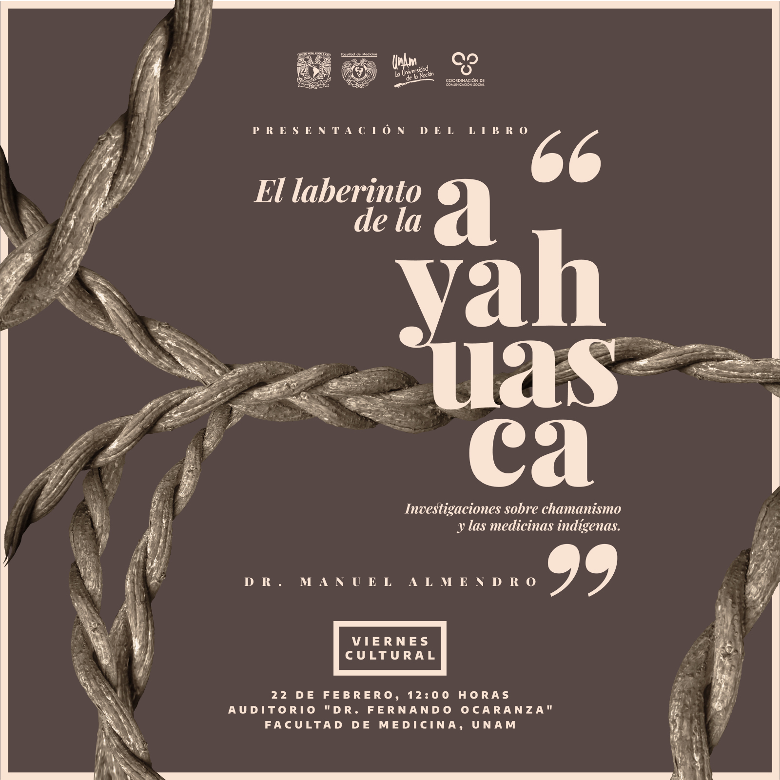 Presentación De El Laberinto De La Ayahuasca En La UNAM De México