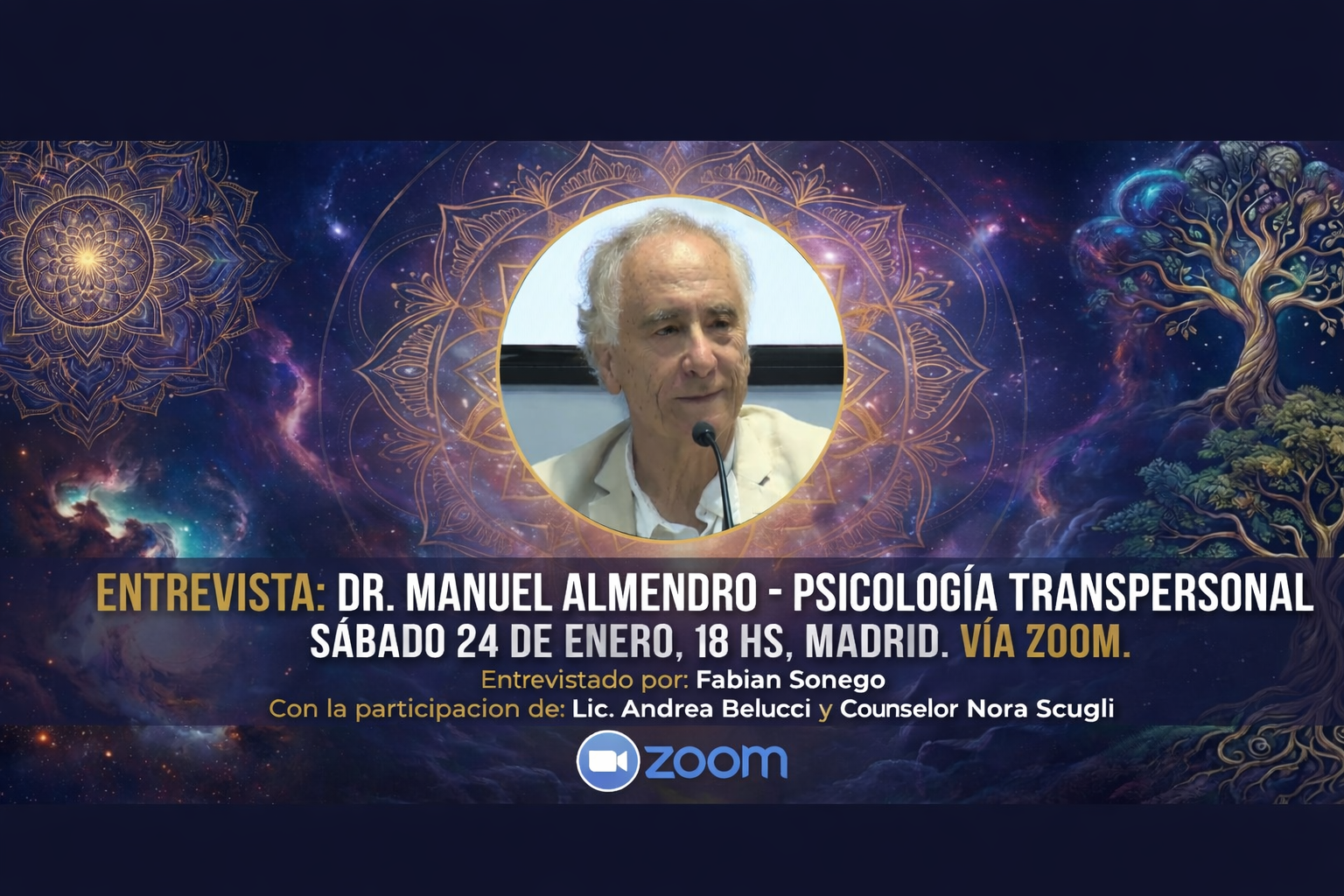 Próxima Entrevista Virtual A Manuel Almendro Por «Holos. Transforma Tu Vida», Argentina. Enero 2026