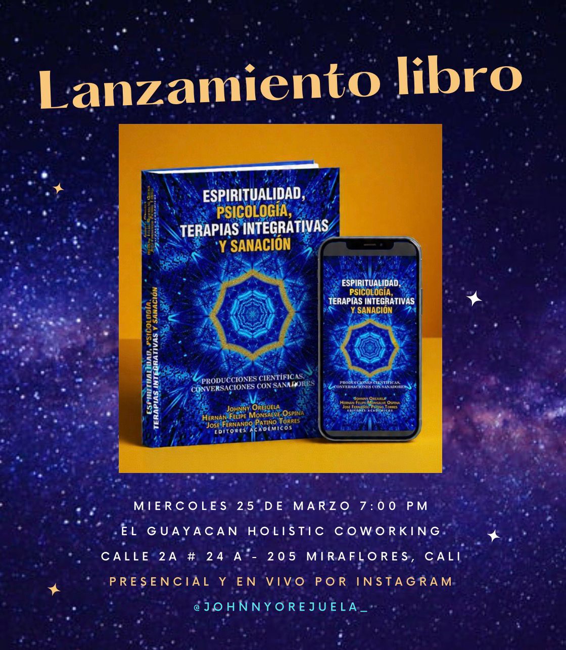 Lanzamiento Del Libro : “Espiritualidad, Psicología, Terapias Integrativas Y Sanación”, 25 De Marzo, Online.
